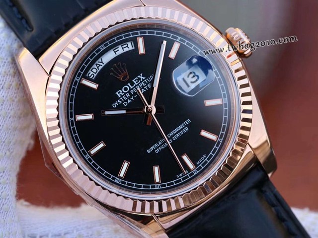 勞力士Day-Date系列手錶 Rolex最經典的系列男士皮帶腕表  gjs1853